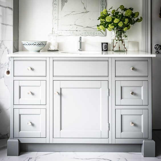 Grey Period English Cabinet