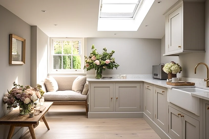 Ed a small room with a shaker style kitchen. compact integrated 5b1d3e70 17be 40b5 a3f1