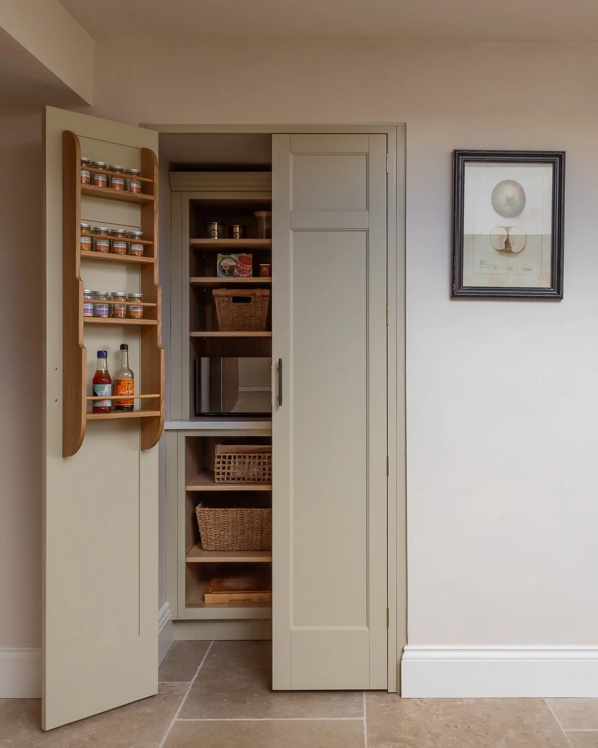 Hand-painted in-frame hardwood cabinetry by The White Kitchen Company